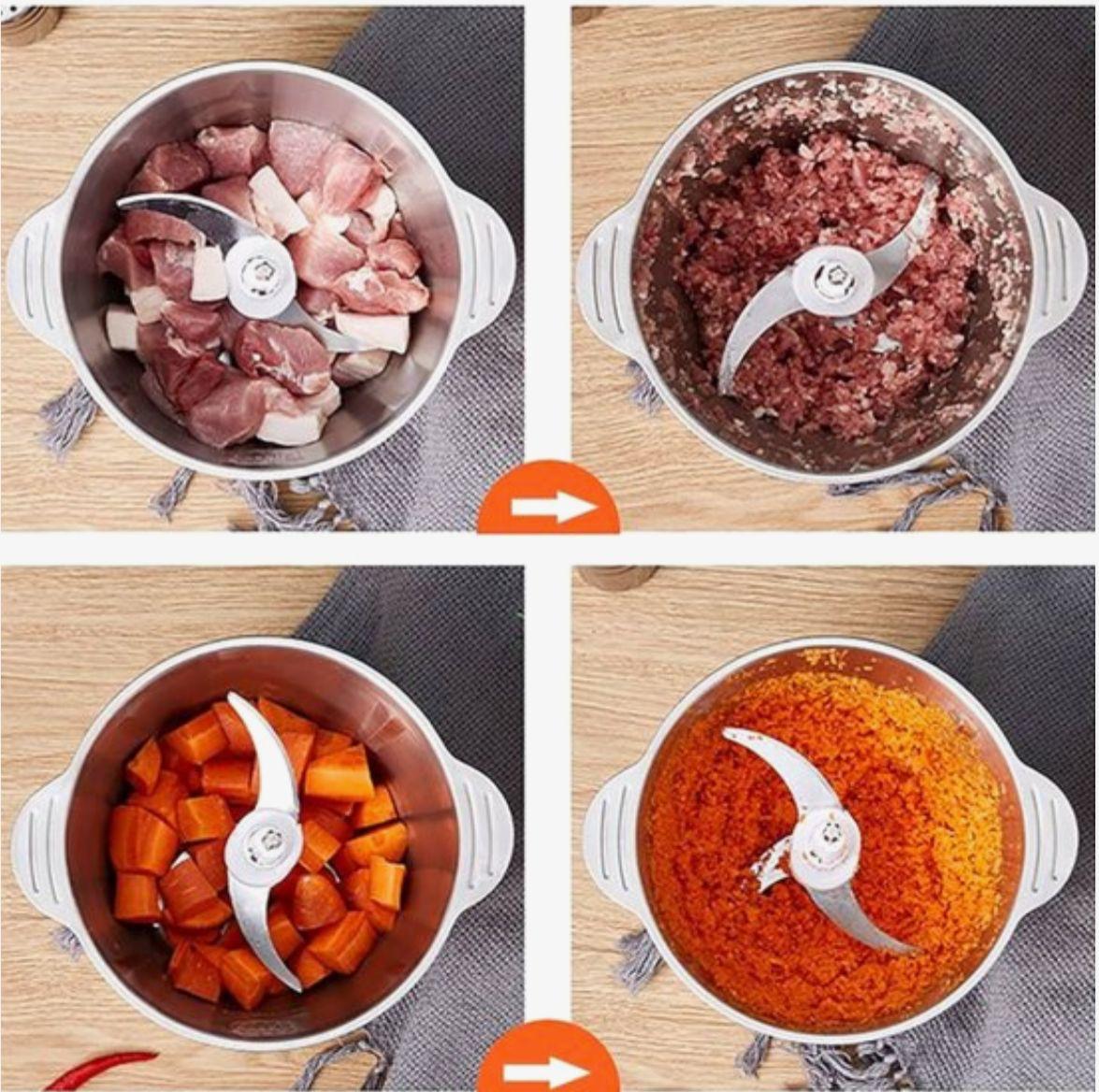 EISENBACH® RVS multihakker - Hakmolen- Inhoud 3L