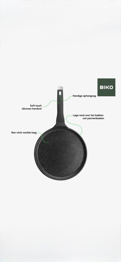 Pannenkoekenpan Ø28 cm – Inductie & Alle Warmtebronnen